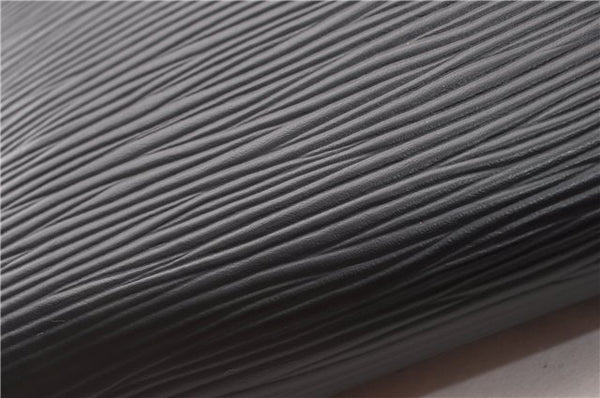 Auth Louis Vuitton Epi Pochette Sellier Dragonne Clutch Bag M52612 Black 8788F