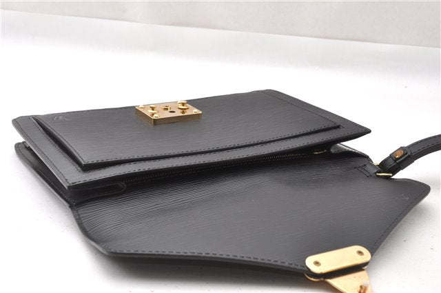 Auth Louis Vuitton Epi Pochette Sellier Dragonne Clutch Bag M52612 Black 8788F