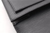 Auth Louis Vuitton Epi Pochette Sellier Dragonne Clutch Bag M52612 Black 8788F