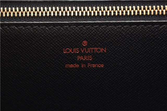 Auth Louis Vuitton Epi Pochette Sellier Dragonne Clutch Bag M52612 Black 8788F