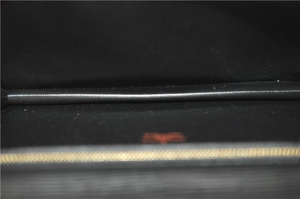 Auth Louis Vuitton Epi Pochette Sellier Dragonne Clutch Bag M52612 Black 8788F