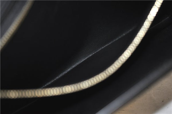 Auth Louis Vuitton Epi Pochette Sellier Dragonne Clutch Bag M52612 Black 8788F