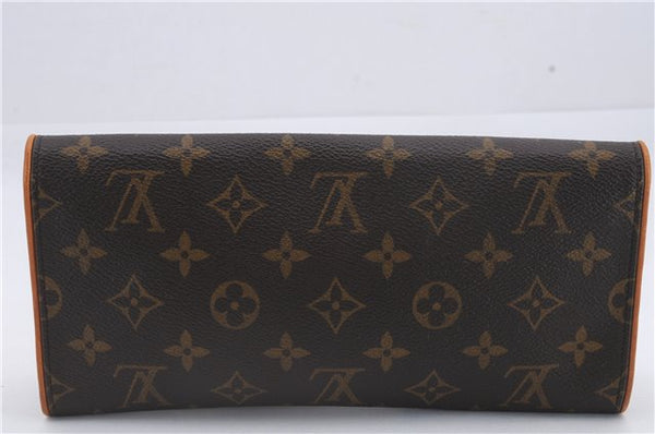 Authentic Louis Vuitton Monogram Pochette Twin GM Shoulder Bag M51852 LV 8789D