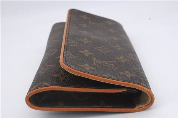 Authentic Louis Vuitton Monogram Pochette Twin GM Shoulder Bag M51852 LV 8789D