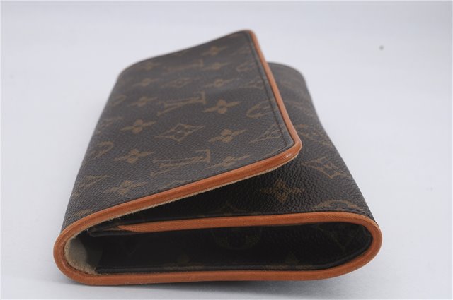 Authentic Louis Vuitton Monogram Pochette Twin GM Shoulder Bag M51852 LV 8789D