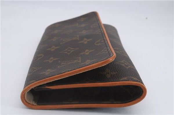 Authentic Louis Vuitton Monogram Pochette Twin GM Shoulder Bag M51852 LV 8789D