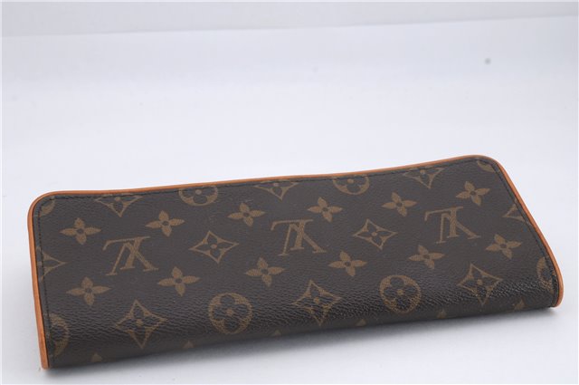 Authentic Louis Vuitton Monogram Pochette Twin GM Shoulder Bag M51852 LV 8789D