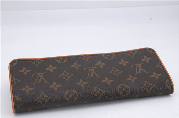 Authentic Louis Vuitton Monogram Pochette Twin GM Shoulder Bag M51852 LV 8789D
