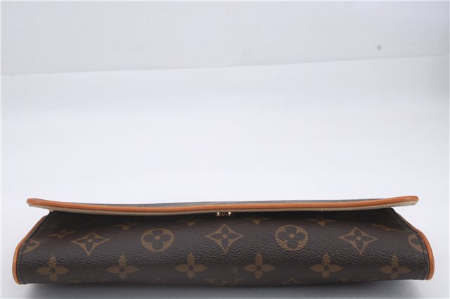 Authentic Louis Vuitton Monogram Pochette Twin GM Shoulder Bag M51852 LV 8789D