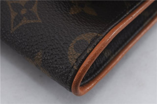 Authentic Louis Vuitton Monogram Pochette Twin GM Shoulder Bag M51852 LV 8789D