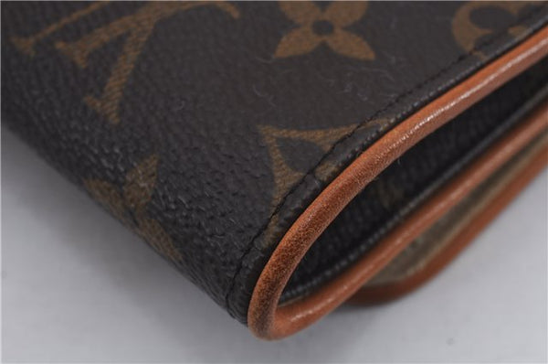 Authentic Louis Vuitton Monogram Pochette Twin GM Shoulder Bag M51852 LV 8789D