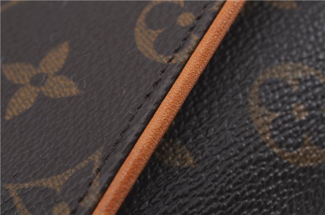 Authentic Louis Vuitton Monogram Pochette Twin GM Shoulder Bag M51852 LV 8789D