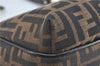 Authentic FENDI Zucca Shoulder Tote Bag Purse Canvas Leather Brown 8792B