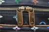 Louis Vuitton Monogram Multicolor Trouville Hand Bag Black M92662 LV Junk 8792D