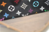 Louis Vuitton Monogram Multicolor Trouville Hand Bag Black M92662 LV Junk 8792D