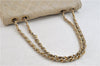 Authentic CHANEL Calf Skin Matelasse Chain Shoulder Bag Purse Beige CC 8794C