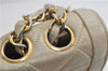 Authentic CHANEL Calf Skin Matelasse Chain Shoulder Bag Purse Beige CC 8794C