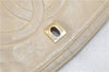 Authentic CHANEL Calf Skin Matelasse Chain Shoulder Bag Purse Beige CC 8794C