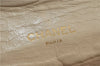 Authentic CHANEL Calf Skin Matelasse Chain Shoulder Bag Purse Beige CC 8794C