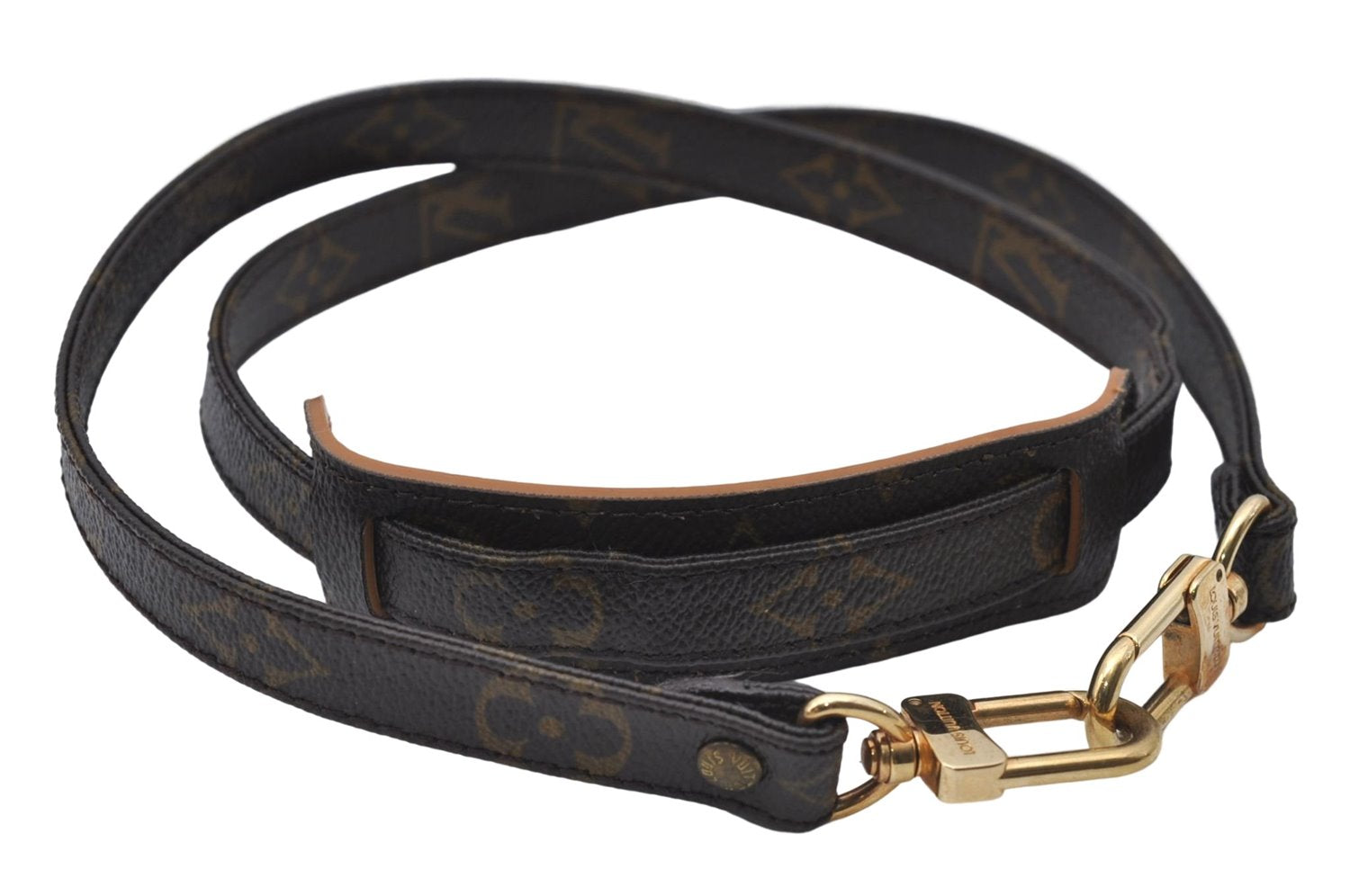 Authentic Louis Vuitton Monogram Brown Shoulder Strap 39.4