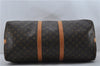 Auth Louis Vuitton Monogram Keepall Bandouliere 55 Boston Bag M41414 LV 8796D
