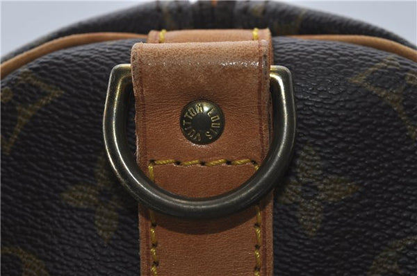 Auth Louis Vuitton Monogram Keepall Bandouliere 55 Boston Bag M41414 LV 8796D