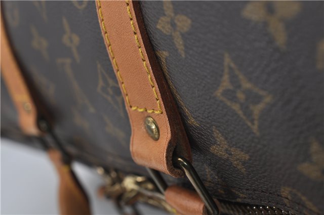 Auth Louis Vuitton Monogram Keepall Bandouliere 55 Boston Bag M41414 LV 8796D