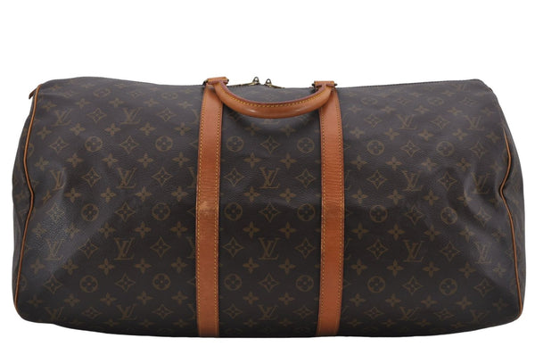 Authentic Louis Vuitton Monogram Keepall 55 Travel Boston Bag M41424 LV 8797D