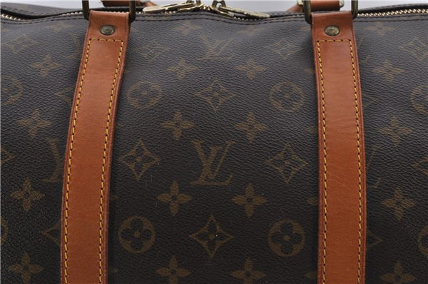 Authentic Louis Vuitton Monogram Keepall 55 Travel Boston Bag M41424 LV 8797D