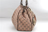 Authentic GUCCI Sukey Shoulder Tote Bag GG Canvas Leather 211944 Pink 8800D