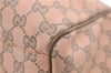Authentic GUCCI Sukey Shoulder Tote Bag GG Canvas Leather 211944 Pink 8800D