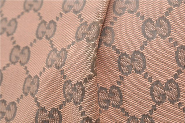 Authentic GUCCI Sukey Shoulder Tote Bag GG Canvas Leather 211944 Pink 8800D
