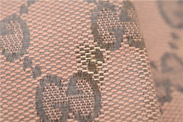 Authentic GUCCI Sukey Shoulder Tote Bag GG Canvas Leather 211944 Pink 8800D