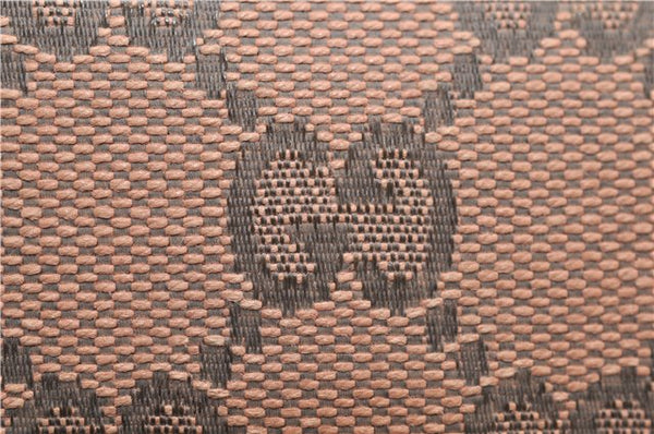 Authentic GUCCI Sukey Shoulder Tote Bag GG Canvas Leather 211944 Pink 8800D