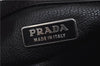 Authentic PRADA Zebra Unborn Calf Leather Shoulder Hand Bag White Black 8800F
