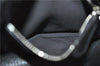 Authentic PRADA Zebra Unborn Calf Leather Shoulder Hand Bag White Black 8800F