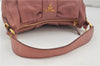 Authentic PRADA Leather 2Way Shoulder Hand Bag Purse Pink 8801D