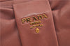 Authentic PRADA Leather 2Way Shoulder Hand Bag Purse Pink 8801D