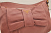 Authentic PRADA Leather 2Way Shoulder Hand Bag Purse Pink 8801D