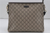 Authentic GUCCI Shoulder Cross Body Bag GG PVC Leather 388924 Brown 8802D