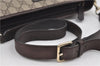 Authentic GUCCI Shoulder Cross Body Bag GG PVC Leather 388924 Brown 8802D