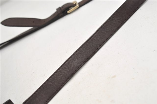 Authentic GUCCI Shoulder Cross Body Bag GG PVC Leather 388924 Brown 8802D