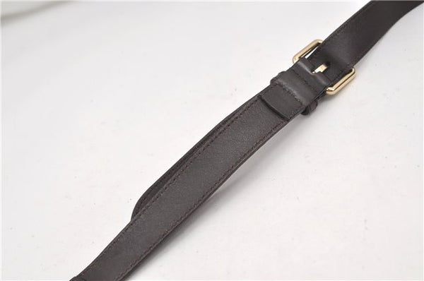 Authentic GUCCI Shoulder Cross Body Bag GG PVC Leather 388924 Brown 8802D