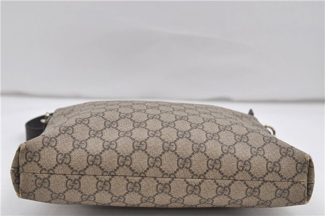 Authentic GUCCI Shoulder Cross Body Bag GG PVC Leather 388924 Brown 8802D