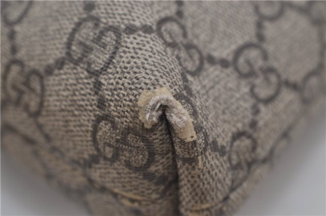 Authentic GUCCI Shoulder Cross Body Bag GG PVC Leather 388924 Brown 8802D