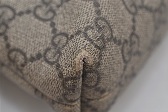 Authentic GUCCI Shoulder Cross Body Bag GG PVC Leather 388924 Brown 8802D