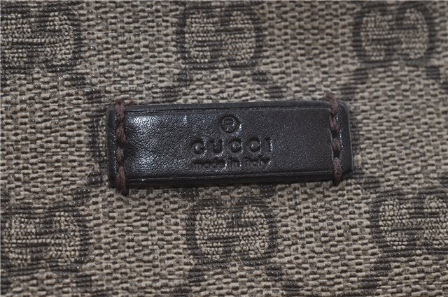 Authentic GUCCI Shoulder Cross Body Bag GG PVC Leather 388924 Brown 8802D
