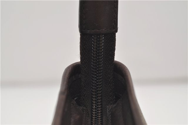 Authentic GUCCI Shoulder Cross Body Bag GG PVC Leather 388924 Brown 8802D