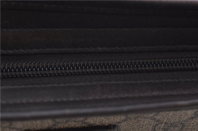 Authentic GUCCI Shoulder Cross Body Bag GG PVC Leather 388924 Brown 8802D