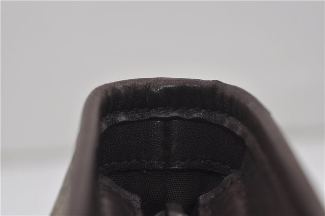 Authentic GUCCI Shoulder Cross Body Bag GG PVC Leather 388924 Brown 8802D